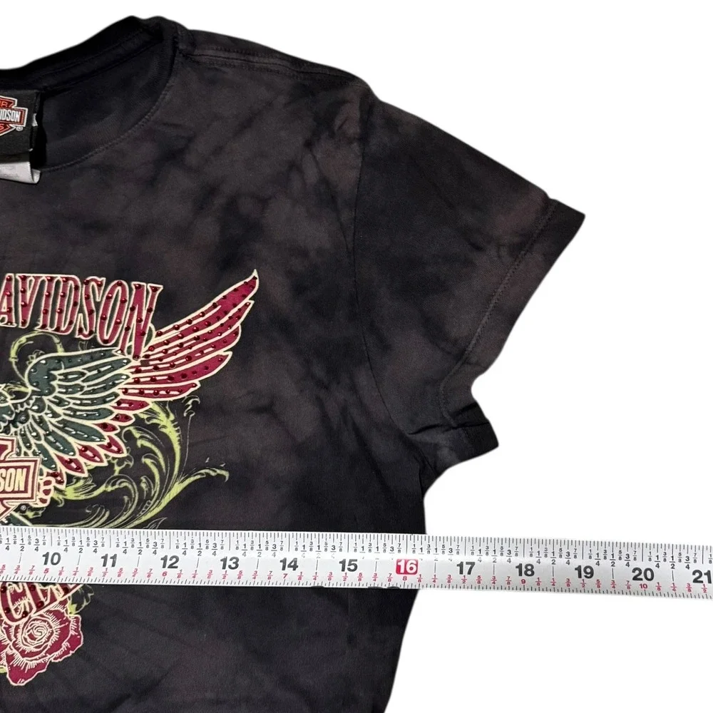 2009 Harley Davidson Shallotte North Carolina‎ Rhinestone Shirt Women's Small